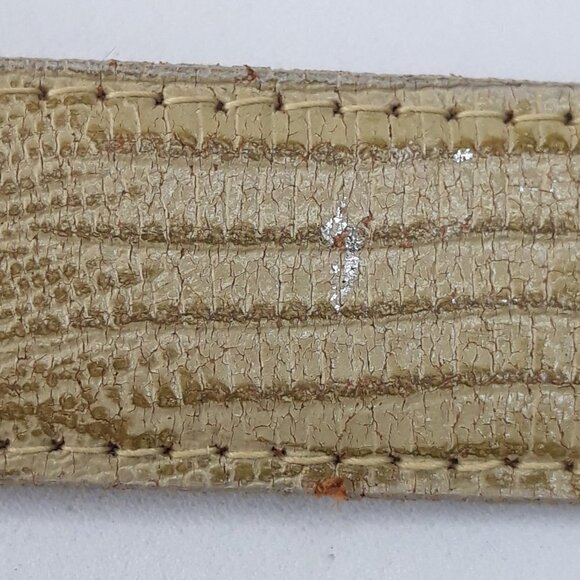 Cipriani Tan Lizard Grain Leather Belt Sz L main image 6